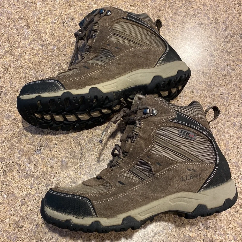 L.L. Bean Men’s Trail Model 4 Hiking Boots 7.5 Tek 2.5